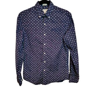 J.crew Slim Fit Shirt Mens Stretch Secret Wash Long Sleeve Casual Button Down sz